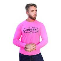 Camiseta Masculina Térmica Uv50+ Rosa Pink Jopper Bulls Camiseta Masculina Térmica Uv50+ Rosa Pink Jopper Bulls