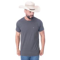 Camiseta Masculina Texas Farm - Cm143 - Cinza Chumbo/ Branco