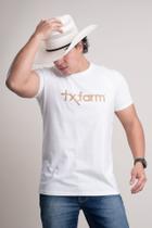 Camiseta Masculina Texas Farm - Cm258 - Off White/ Ocre G