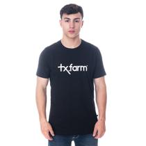 Camiseta Masculina Texas Farm - Cm258 - Preto/ Branco