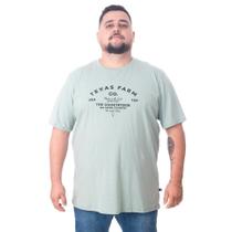 Camiseta Masculina Texas Farm - Cm315 - Do G3 Ao G4 - Verde Menta