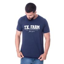 Camiseta Masculina Texas Farm - Cm400 - Azul Marinho