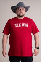 Camiseta Masculina Texas Farm - Cm401 - Do Xg Ao G2 - Vermelho Bordo XG