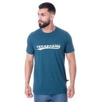 Camiseta Masculina Texas Farm - Cm478 - Azul Petroleo