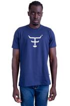 Camiseta Masculina Texas Farm - Cm589 - Azul Marinho/ Branco