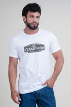 Camiseta masculina texas farm - road trip - cm489 - branco