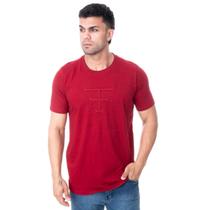 Camiseta Masculina Texas Farm - Tx. Ledge - Cm442 - Vermelho Bordo P