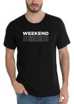 Camiseta Masculina The Weeknd Show Escrita Minimalista