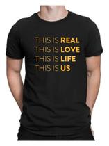 Camiseta Masculina This Is Us Série Geek Camisa Algodão Camiseta Masculina This Is Us Série Geek Camisa Algodão