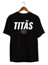 Camiseta Masculina Titãs 40 Camisa Rock Show
