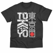 Camiseta Masculina Tokyo Japan Moda Verão Basica Estampada Unissex 100% Algodão