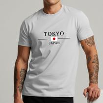 Camiseta Masculina Tokyo Japão Oriental Bandeira Internacional 100% Algodão