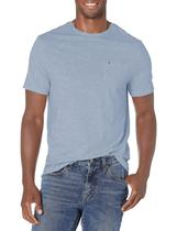 Camiseta Masculina Tommy Hilfiger Azul Málaga - Gola Redonda com Bolso