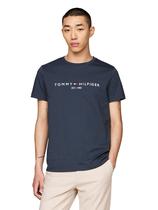 Camiseta masculina Tommy Hilfiger com logotipo bordado 100% algodão