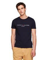 Camiseta masculina Tommy Hilfiger com logotipo bordado Sky Captain