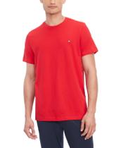 Camiseta masculina Tommy Hilfiger Core Flag, gola redonda, mogno