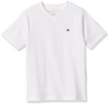 Camiseta Masculina Tommy Hilfiger Manga Curta Gola V - 5 Anos