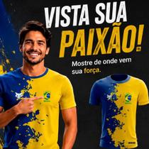 Camiseta Masculina Torcida RAPOSA Brasil Dry fit premium torcedor SELECRUZ - Camiseta Masculina Torcida RAPOSA Brasil Dry fit premium torcedor SELECRUZ -