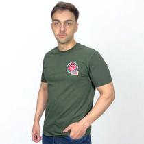 Camiseta Masculina TXC Bordado Peito Manga Curta Estilosa Ok Camiseta Masculina TXC Bordado Peito Manga Curta Estilosa Ok