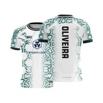 Camiseta Masculina UFC MMA Fight Night Champion Respirável Para Academia Verão - MMA Brasileiro