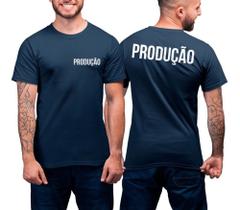 Camiseta Masculina Uniforme Produção Frente e Costa