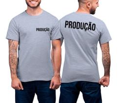 Camiseta Masculina Uniforme Produção Frente e Costa
