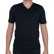 Camiseta Masculina Upman Térmica Maglietta Preta - 149RF