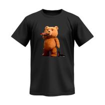 Camiseta Masculina Urso Ted Cerveja 100% Algodão Camisa Cores - Carferre