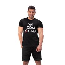 Camiseta Masculina Vai Com Alma Preta