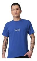 Camiseta masculina vans classic easy box azul * original