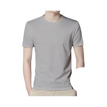 Camiseta Masculina Verão Gelo Seda Secagem Rápida Oversized Casual Solta Manga Curta Malha Esportiva