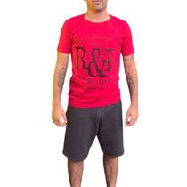 Camiseta Masculina Vermelha Estampada RKJ Descolado e Autêntico