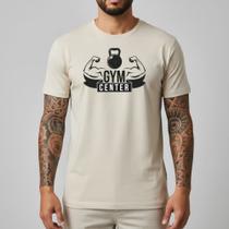 Camiseta Masculina Vestuário Exclusivo Fio Premium Toque de Seda Off White Camisa Estilo Streetwear Performance Blusa Branca Maromba Presente Homens