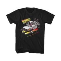 Camiseta Masculina Vintage Com Estampa De Carro Do Filme Regresso Ao Futuro, Camiseta De Verão De Camiseta Masculina Vintage Com Estampa De Carro Do Filme Regresso Ao Futuro, Camiseta De Verão De