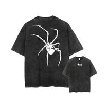 Camiseta Masculina Vintage Hunter X Hunter Hisoka Chrollo Com Logo, Estampa Lavada Em Algodão,