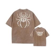 Camiseta Masculina Vintage Hunter X Hunter Hisoka Chrollo Com Logo, Estampa Lavada Em Algodão,