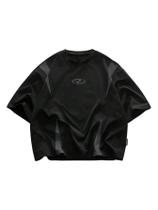 Camiseta masculina VIPWOLF com estampa numérica de tamanho grande, cinza escuro