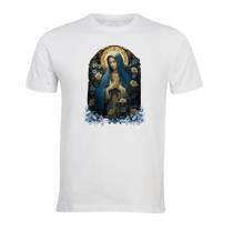 Camiseta masculina Virgem Maria manga curta Classico Religião