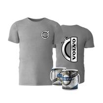 Camiseta Masculina Volvo Silver 100% Algodão e Caneca Volvo - Estradão BR