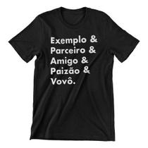 Camiseta Masculina Vovô Paizão Presente Avô Dia Dos Pais
