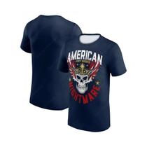 Camiseta Masculina WWE Cody Rhodes 3D Com Estampa De Caveira Coroada, Gola Redonda, Estilo Retrô,