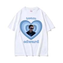 Camiseta Masculina Y2k Twilight Team Edward Cullen Com Gola Redonda E Manga Curta Retrô Vintage