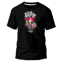 Camiseta Masculino Básica Algodão Premium Estampa Digital Gaara Skull