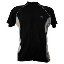 Camiseta Masculino Ciclista Elite Manga Curta Special Proteção UV 135047 Preto/Prata