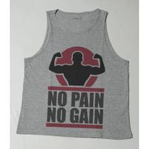 Camiseta Masculino Regata Sport No Pain No Gain Academia - No Sense