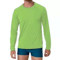 Camiseta Mash Micr UV Manga Longa Masculina - Verde citrico Camiseta Mash Micr UV Manga Longa Masculina - Verde citrico