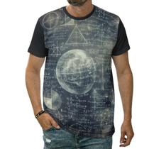 Camiseta Matemática Equações Espaciais Planetas Fórmulas