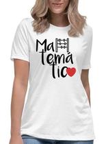 Camiseta matemática universitária curso faculdade camisa