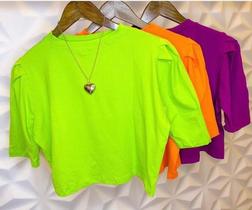 Camiseta Max cropped com manga tamanho m Camiseta Max cropped com manga tamanho m