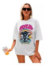 Camiseta Max T-Shirt Feminina - Estampa Wonderful Night Caveira